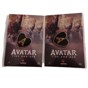 Avatar Fire and Ash Heart Enamel Pin Variety Childrens Charity Promo Lot 2 NEW